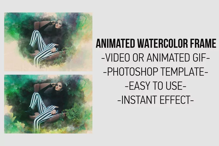 Animated Watercolor Frame