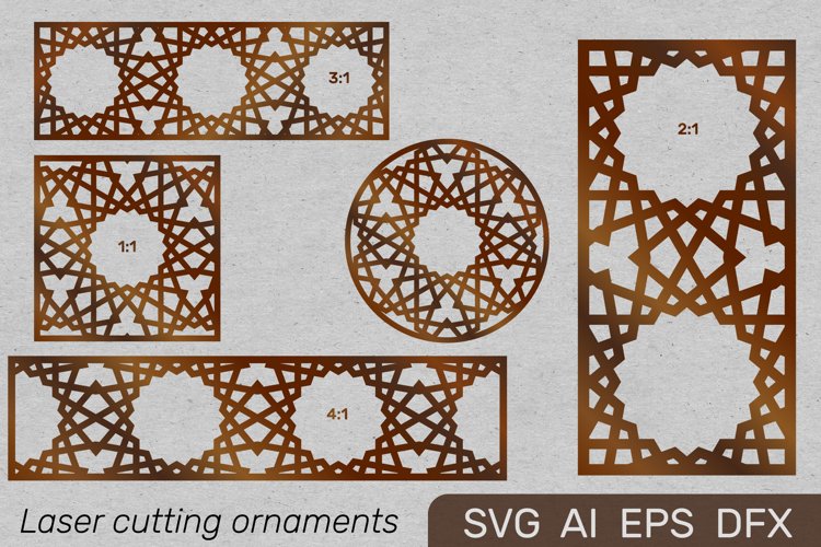 Ornaments for decorative partitions panel screen example image 1