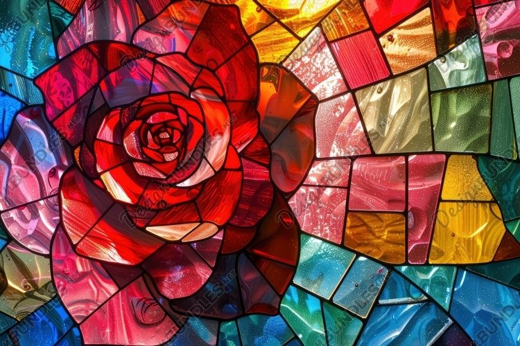 Stained Glass Texture Image 4