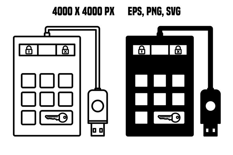 Encrypted Hard Drive Icons