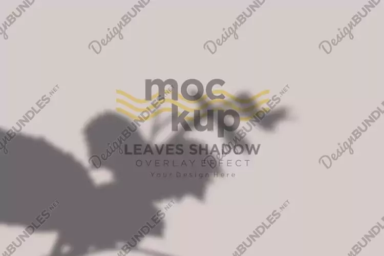 Leaves Shadow Overlay Effect Mockup