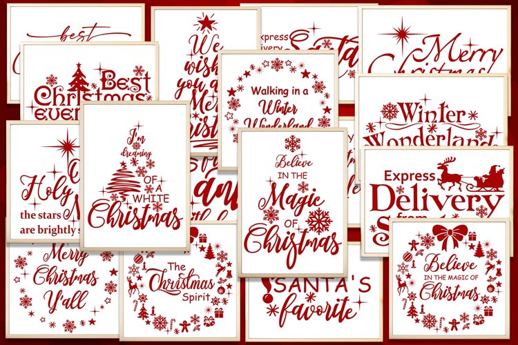 Christmas svg bundle Merry christmas svg Christmas sayings example image 1