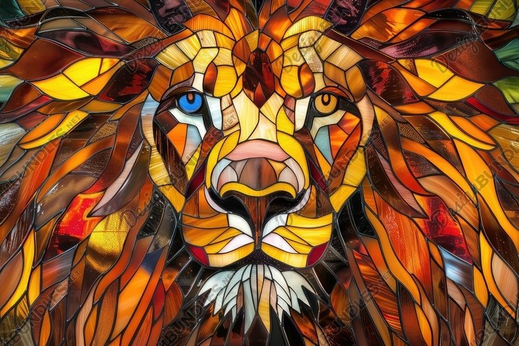 Stained Glass Texture Image 13