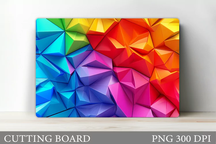 3D Abstract Cutting Board. Kitchen Cutting Board Design