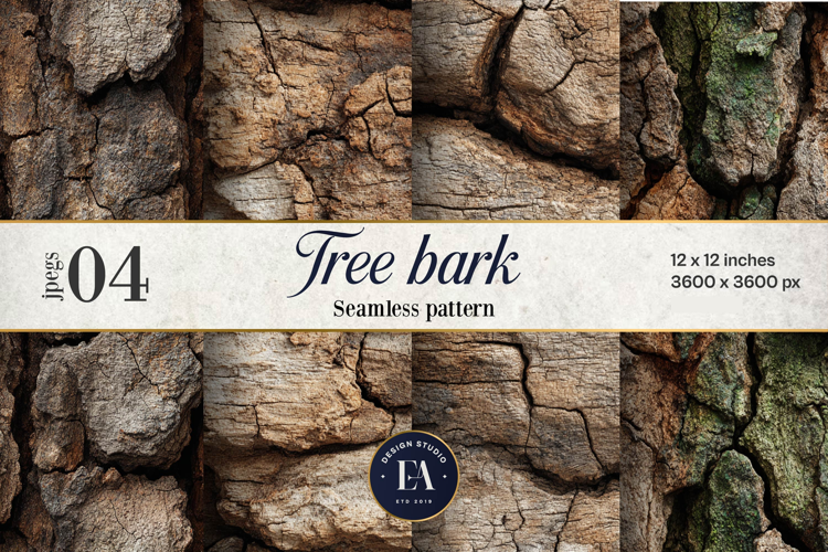Tree Bark Digital Paper 4 JPEG