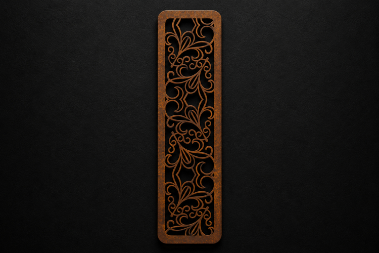 Vintage Floral Wooden Bookmark for Book Lovers