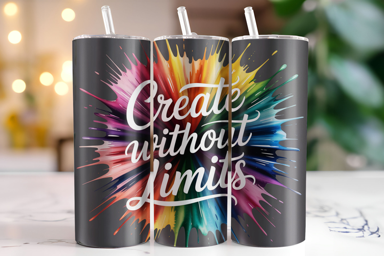 Create without limits Tumbler Wrap | Sublimation | Tumblers