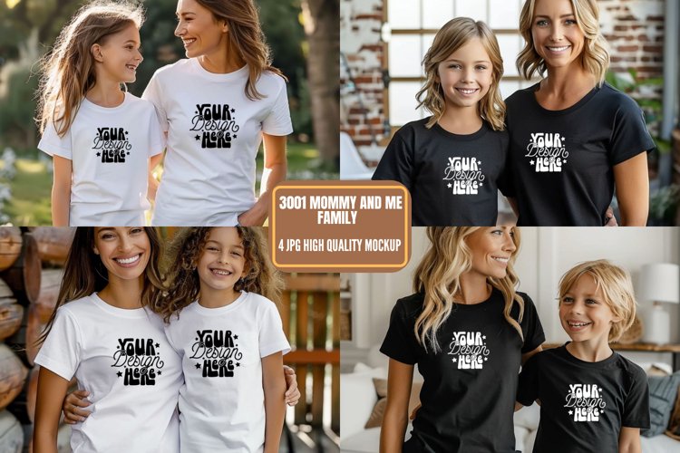 3001 Mommy and Me Family Mockup, Mommy And Me example image 1