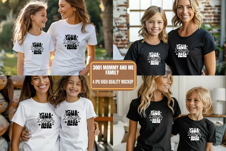 3001 Mommy and Me Family Mockup, Mommy And Me