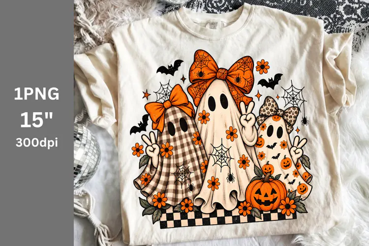Fall PNG, Halloween PNG, Ghosts PNG