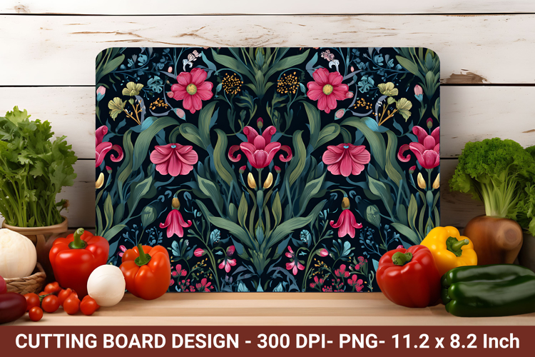 Victorian Garden Cutting Board | Cutting Board Png
