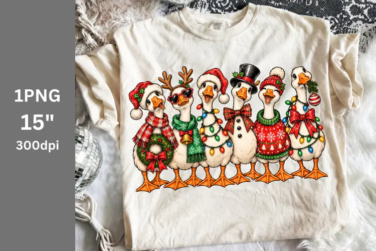 Christmas PNG, Goose PNG, Winter PNG