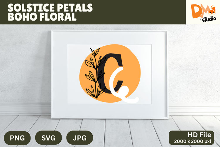 Floral Monogram Letter Svg Image 19