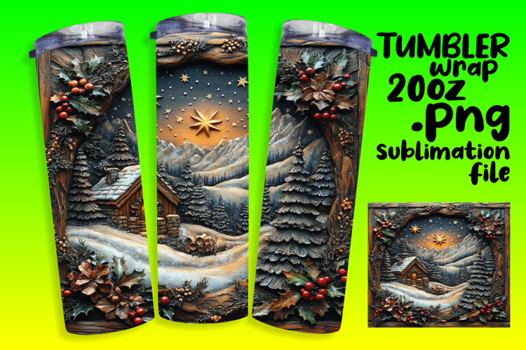 Christmas Tumbler Wrap Image 4