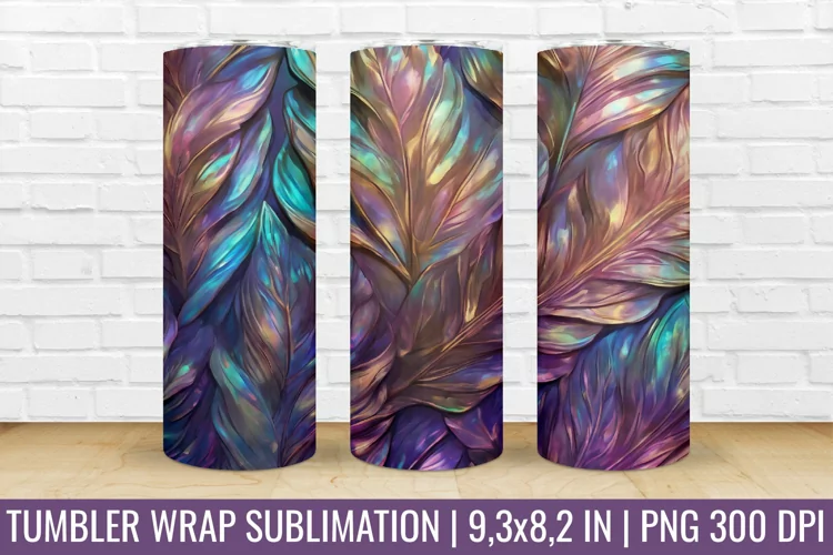 3D Tumbler Wrap | 3D Tumbler Sublimation Design