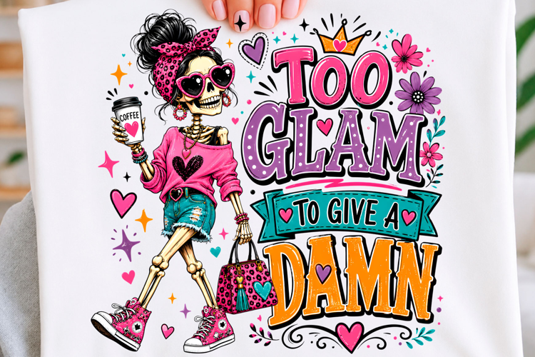 Too Glam Skeleton Trending T-shirt
