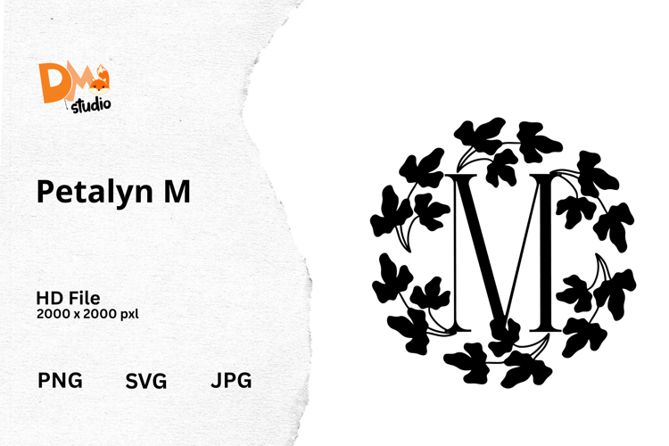 Floral Monogram Letter Svg Image 21