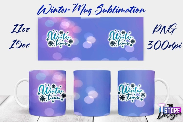 Winter Mug Sublimation | Winter 11 oz |15 oz Mug Sublimation example image 1