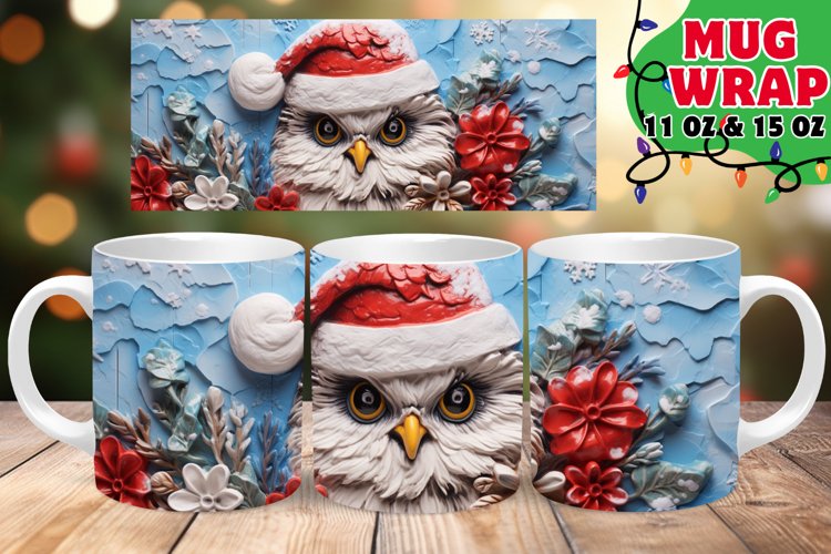 3D Christmas Winter Harmony Mug, 11oz & 15oz example image 1