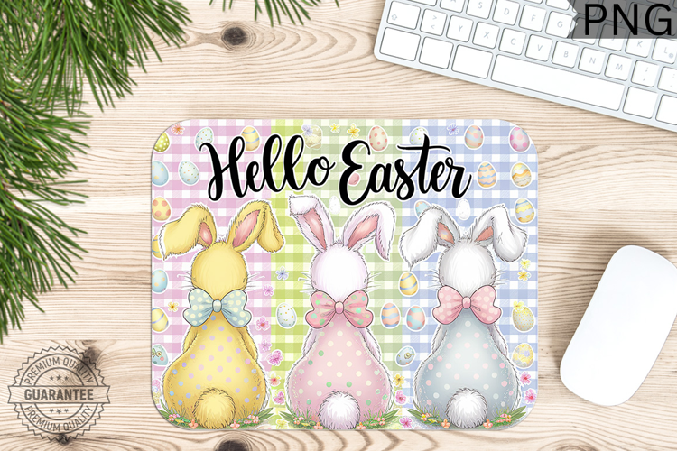 Hello Easter PNG - Easter Mouse Pad Design