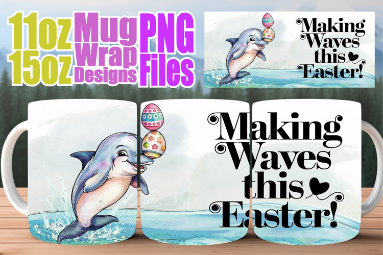 Blissful memories 11oz 15oz mug wrap, Easter