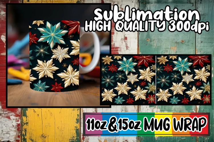 Snowflakes Holiday Cup Decoration
