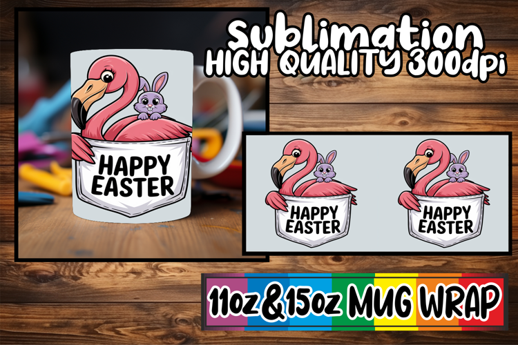Blissful evenings 11oz 15oz sublimation wrap, Easter Animals