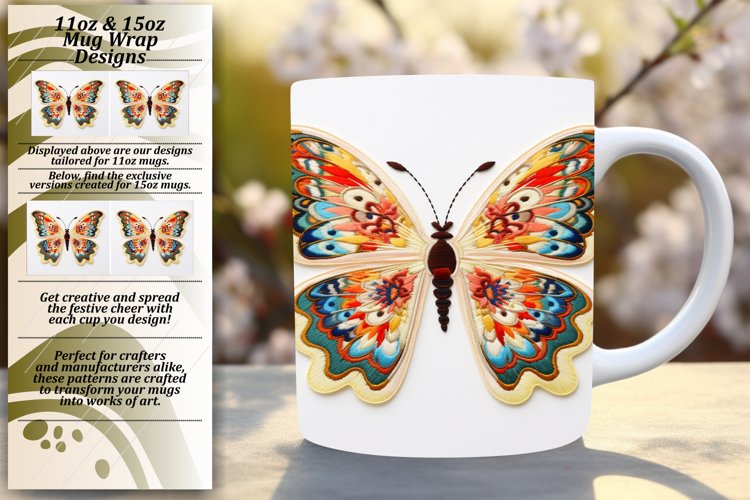 Color Splash Butterfly Mug Sleeve example image 1