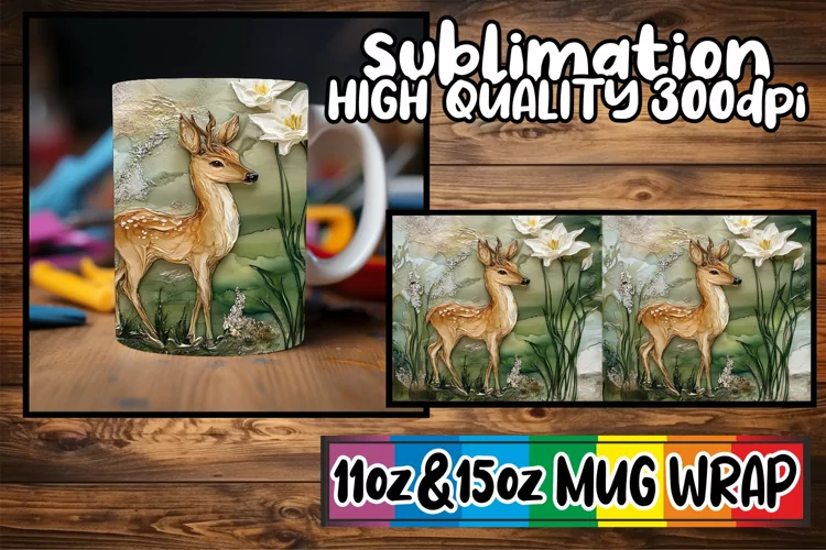 Blissful adventures 11oz 15oz sublimation wrap, Animals
