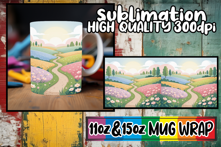 Bright horizons sublimation print wrap, Spring