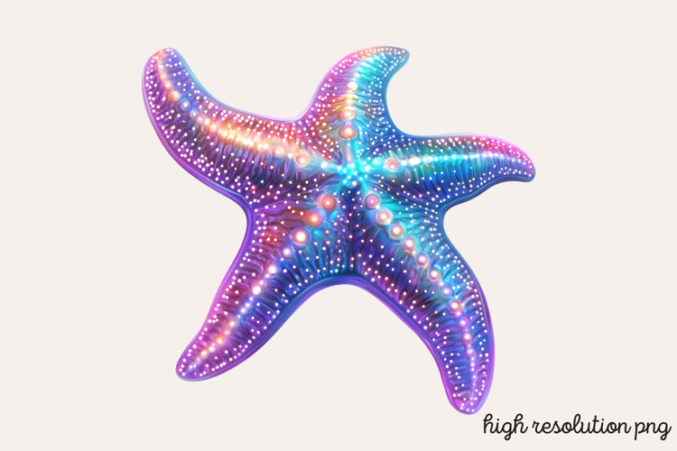 Bioluminescent Sea Animal Clipart PNG