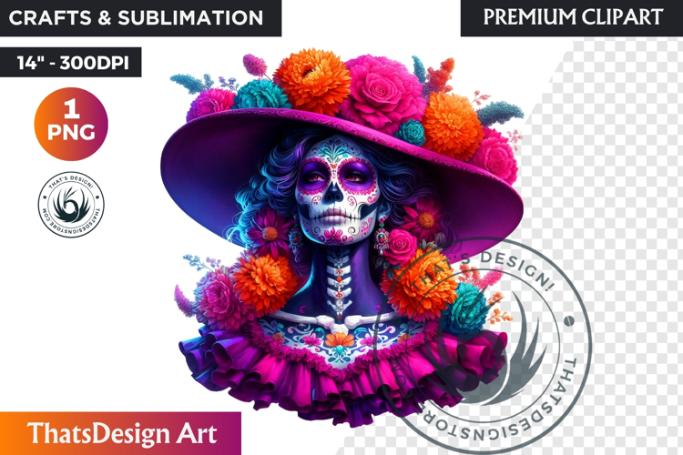 Sugar Skull Clipart Image 16