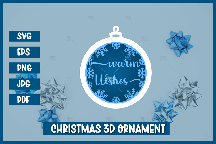 Round Christmas Ornament Svg Image 22