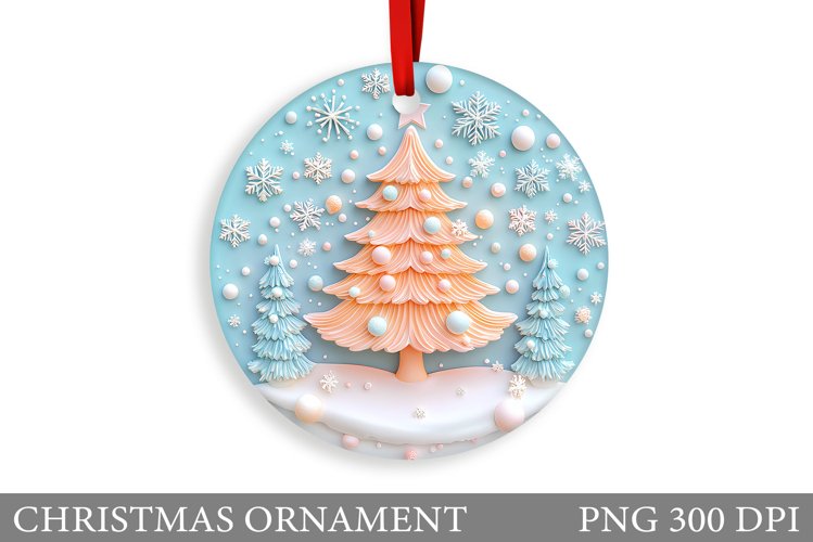 Christmas Tree Christmas Ornament. Christmas Sublimation example image 1