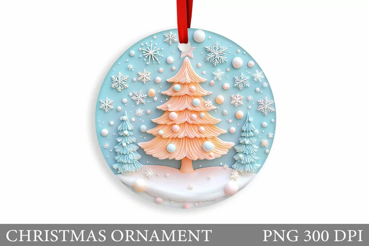 Christmas Tree Christmas Ornament. Christmas Sublimation