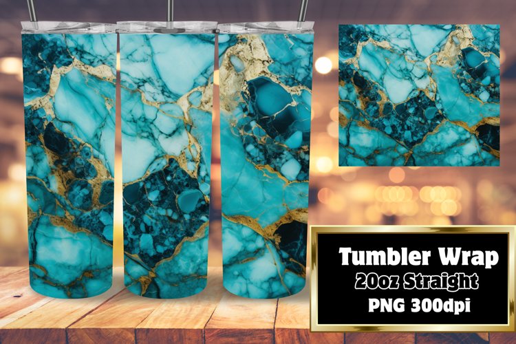Marble Glitter Panorama Sublimation 20oz example image 1