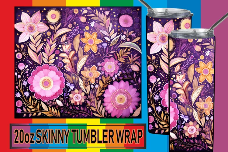 Whimsical Watercolor Wonders: Sublimation Tumbler Art