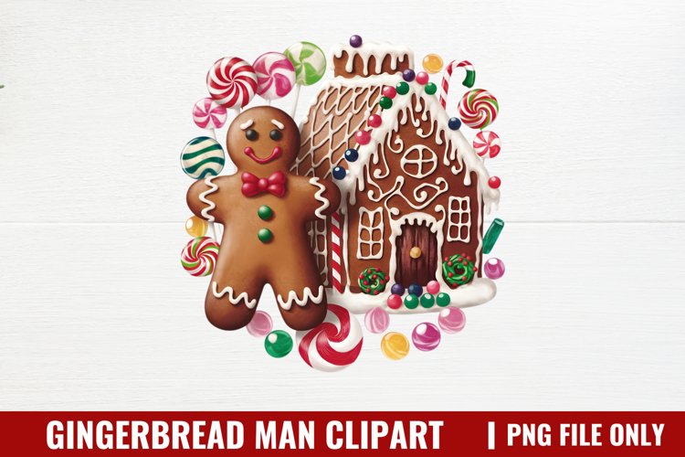 Gingerbread Man Clipart PNG