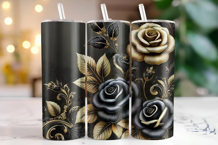 Flowers Tumbler Wrap | Sublimation | Tumblers