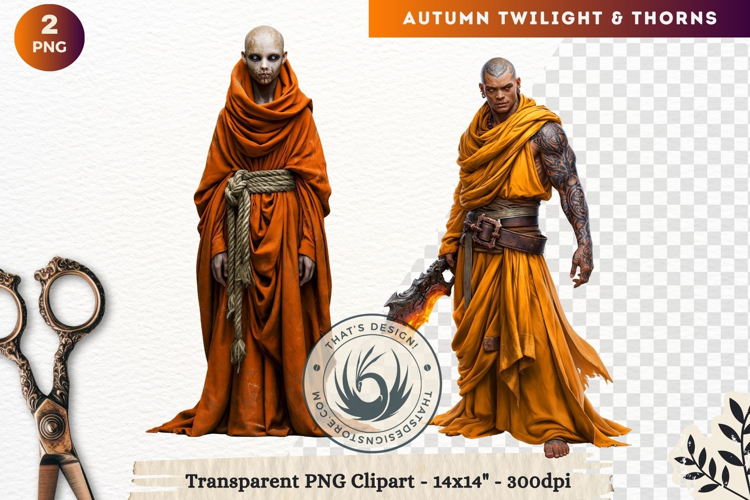 Fantasy Autumn Clipart PNG Twilight Thorns sublimation