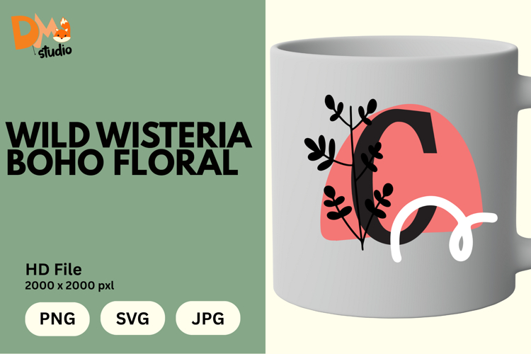 Floral Letter Svg Image 12