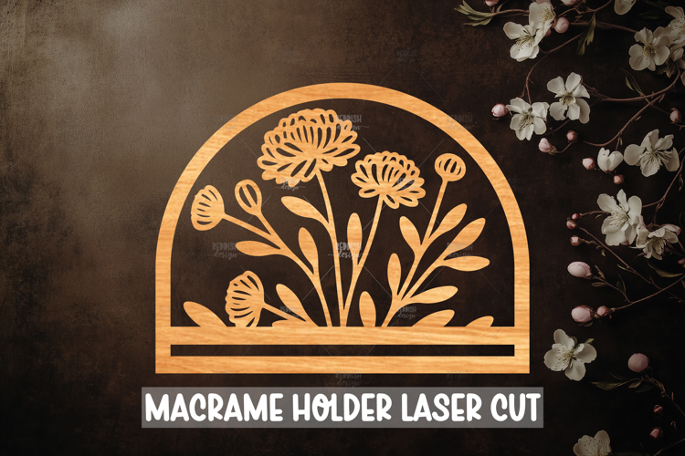 Macrame Holder Laser cut, Home decor Laser Cut