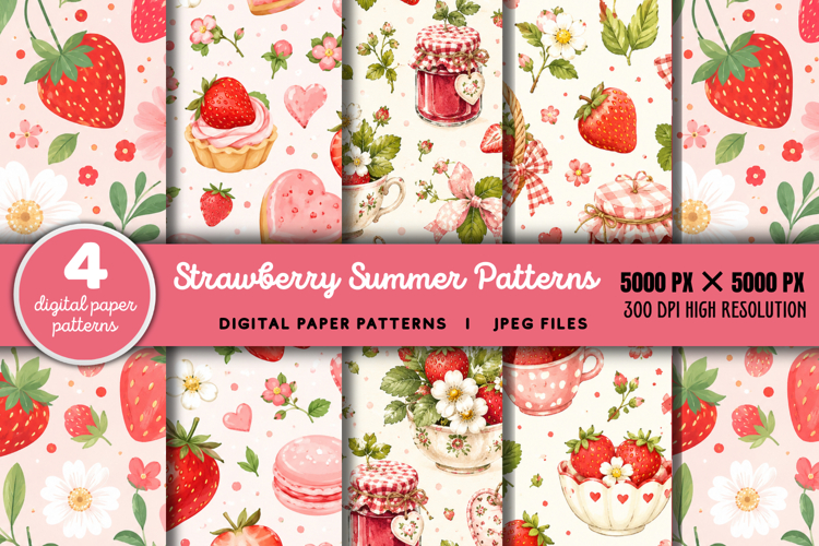 Strawberry Summer Patterns JPG