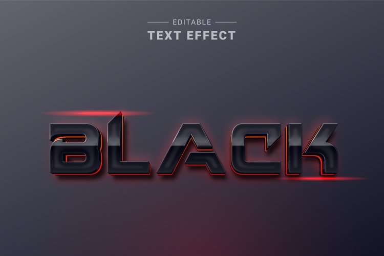 Editable Text Effect for Illustrator. Vector Graphic styles example image 1