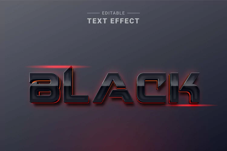 Editable Text Effect for Illustrator. Vector Graphic styles
