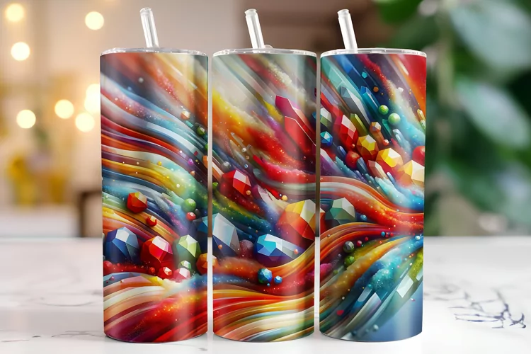 Abstract Pattern Tumbler Wrap | Sublimation | Tumblers