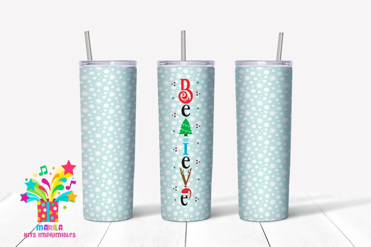 Merry Christmas Skinny tumbler Sublimation #13