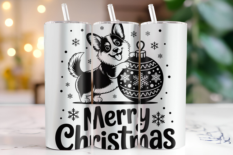 Merry Christmas Tumbler Wrap | Christmas Wrap