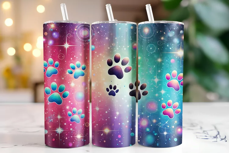 Paws Tumbler Wrap | Sublimation | Tumblers