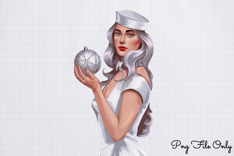 Silver Christmas Clipart Sublimation PNG